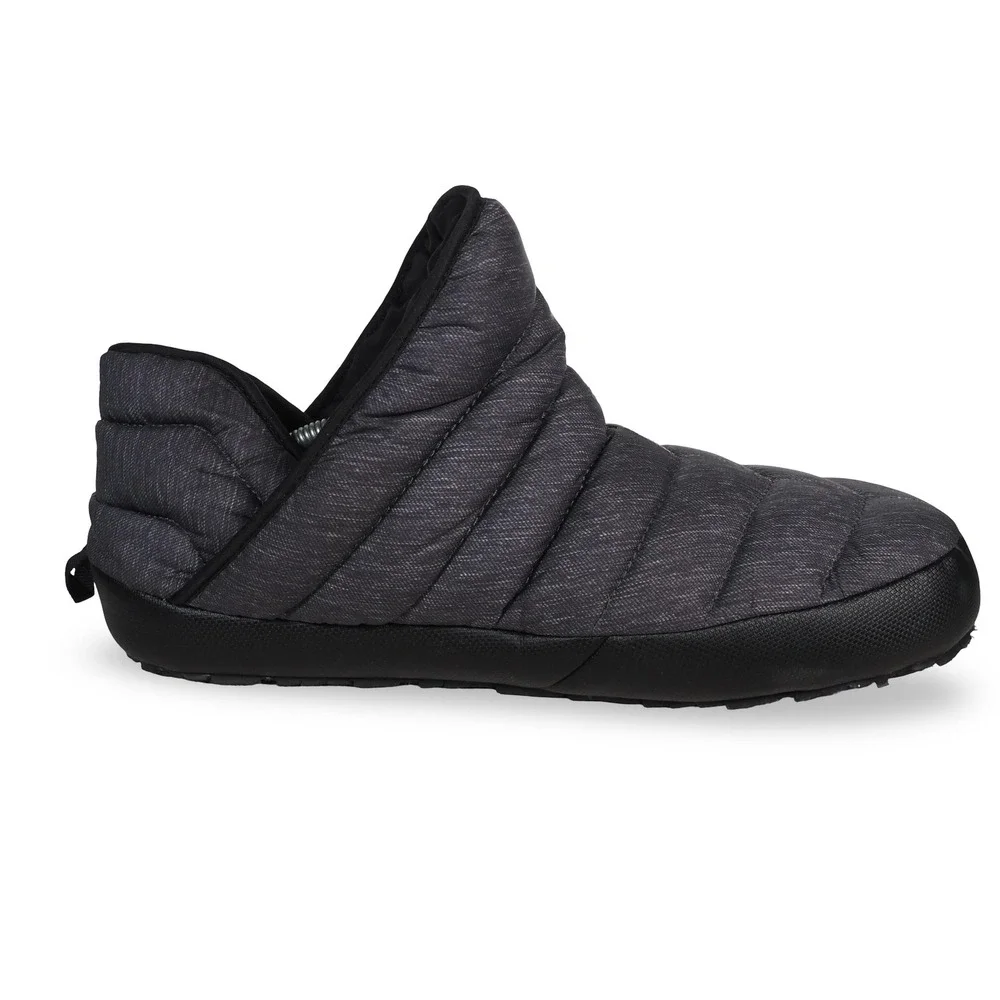 The North Face Thermoball Traction Camp Booties Mens 13 Heather Grey Red Slipper